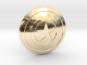 Captain America Shield Tie Pin in 14k Gold Plated Brass