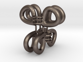 Looper in Polished Bronzed Silver Steel