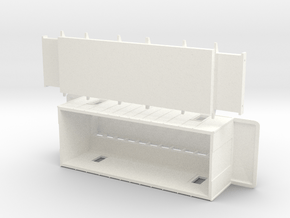 D3 - Swedish mail wagon in White Processed Versatile Plastic