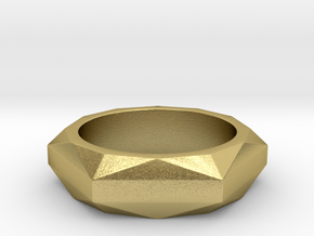 Hexagon to Dodecagon Ring in Natural Brass: 5 / 49