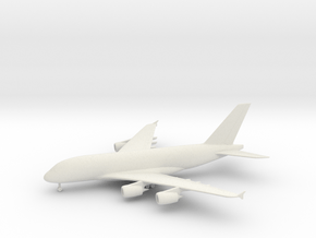 Airbus A380-800 in White Natural Versatile Plastic: 6mm