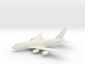 Airbus A380-800 in White Natural Versatile Plastic: 1:350