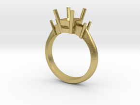 Ring mount  in Natural Brass