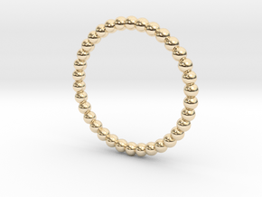 Sweet Bead ring in 14k Gold Plated Brass: 6.25 / 52.125
