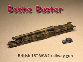 BL 14-inch Railway Gun 1/285 Boche Buster in Tan Fine Detail Plastic