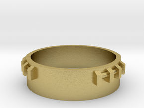 Part 01 SPG ring (for steel version) in Natural Brass