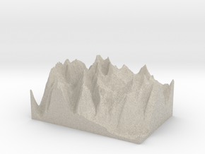 Model of Cerro Plata Mahuida in Natural Sandstone