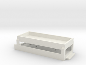 BlueRail Container Car Base in White Natural Versatile Plastic