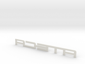 ATECA Logo for the lower grille in White Natural Versatile Plastic