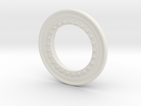 SMT10 Bead Lock Ring in White Natural Versatile Plastic: 1:10