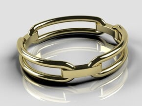 Chain Ring in 14K Yellow Gold: 10 / 61.5