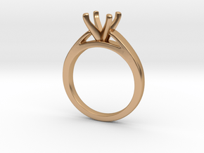 1.5ct solitaire in Polished Bronze