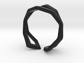 HIDDEN HEART Sharp, ring US size 4.5  in Black Natural Versatile Plastic: 4.5 / 47.75