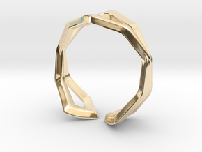 HIDDEN HEART Sharp, ring US size 4.5  in 14k Gold Plated Brass: 4.5 / 47.75