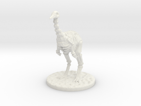 The Skeletal Ostrich in White Natural Versatile Plastic