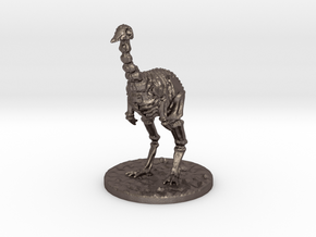 The Skeletal Ostrich in Polished Bronzed-Silver Steel