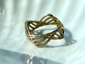 ring.Wave in Natural Bronze
