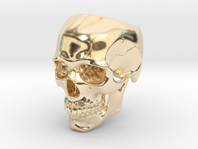 Skull Ring _ R02 in 14K Yellow Gold: 5 / 49