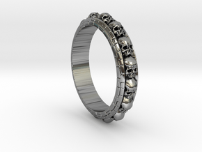 Skull_Ring_of_Death_17.5mm in Antique Silver