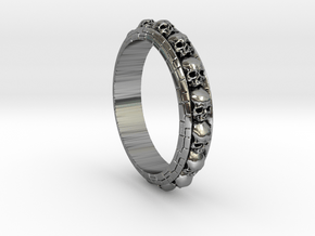Skull_Ring_of_Death_20mm in Antique Silver