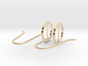Balance Earrings in 14k Gold Plated Brass