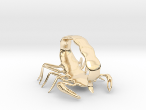 Scorpion Strike Pose in 14K Yellow Gold