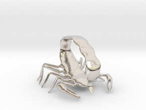 Scorpion Strike Pose in Platinum