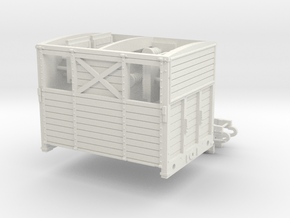 HO SER/LBSCR Horse Box Dia. 19B in White Natural Versatile Plastic