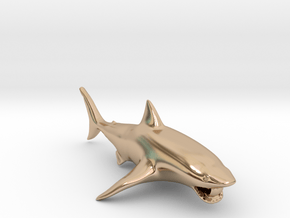 shark pendant in 14k Rose Gold