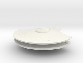 1000 TOS saucer v6 in White Natural Versatile Plastic