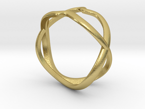 ring twenty-09 in Natural Brass: Small