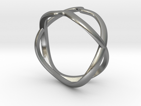 ring twenty-09 in Natural Silver: Small