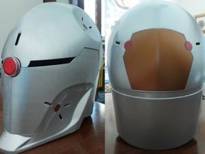 Gray Fox Helmet in White Natural Versatile Plastic
