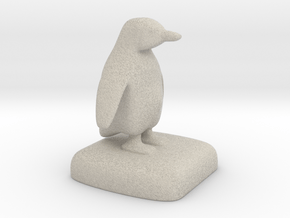 Penguin in Natural Sandstone