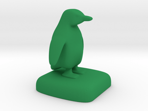 Penguin in Green Processed Versatile Plastic