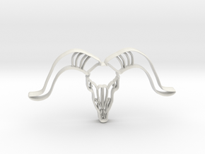 Animal Skull Cookie Cutter in White Natural Versatile Plastic