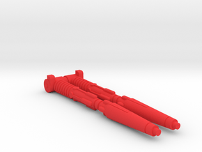 Starcom - Starmax - Main Cannon v1 in Red Processed Versatile Plastic