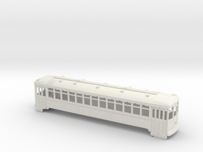 Ho Scale TARS Brill Streetcar in White Natural Versatile Plastic