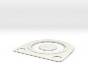 Spirograph for ellipses in White Natural Versatile Plastic