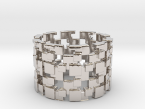 Borg Cube Ring Size 11 in Platinum
