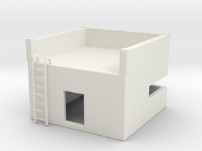 Bunker in White Natural Versatile Plastic: 28mm