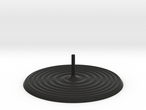 Spiral incense burner in Black Natural Versatile Plastic
