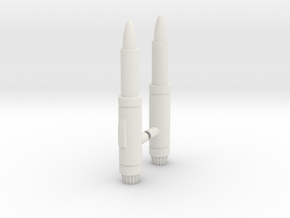 Earthrise Dirge weapons in White Natural Versatile Plastic