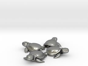 TMNT Little Turtles (4 pieces bundle) in Natural Silver