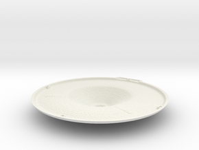1000 TOS Saucer bottom v2 in White Natural Versatile Plastic