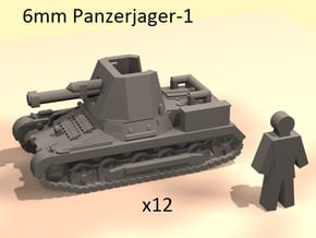 6mm Panzerjager-1  in Smoothest Fine Detail Plastic