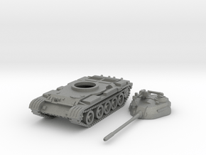 1/100 scale T-55 tank (low detail) in Gray PA12