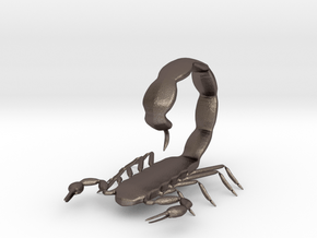 scorpion tail up in Polished Bronzed Silver Steel