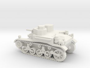 1/48 Scale M2A1 Light Tank in White Natural Versatile Plastic
