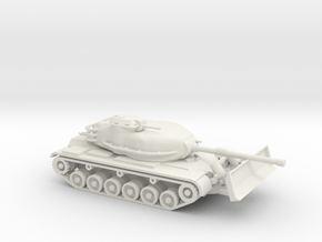 1/48 Scale M60A1 Patton Tank Dozer in White Natural Versatile Plastic